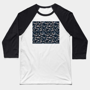 Flower And Animal Pattern Baseball T-Shirt